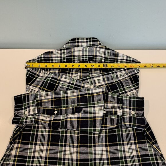 J. Crew Men's Medium Slim Fit Indian Madras Long Sleeve Plaid Shirt Style #AM673 - Picture 14 of 14